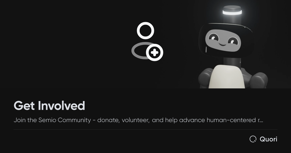 Get Involved • Quori